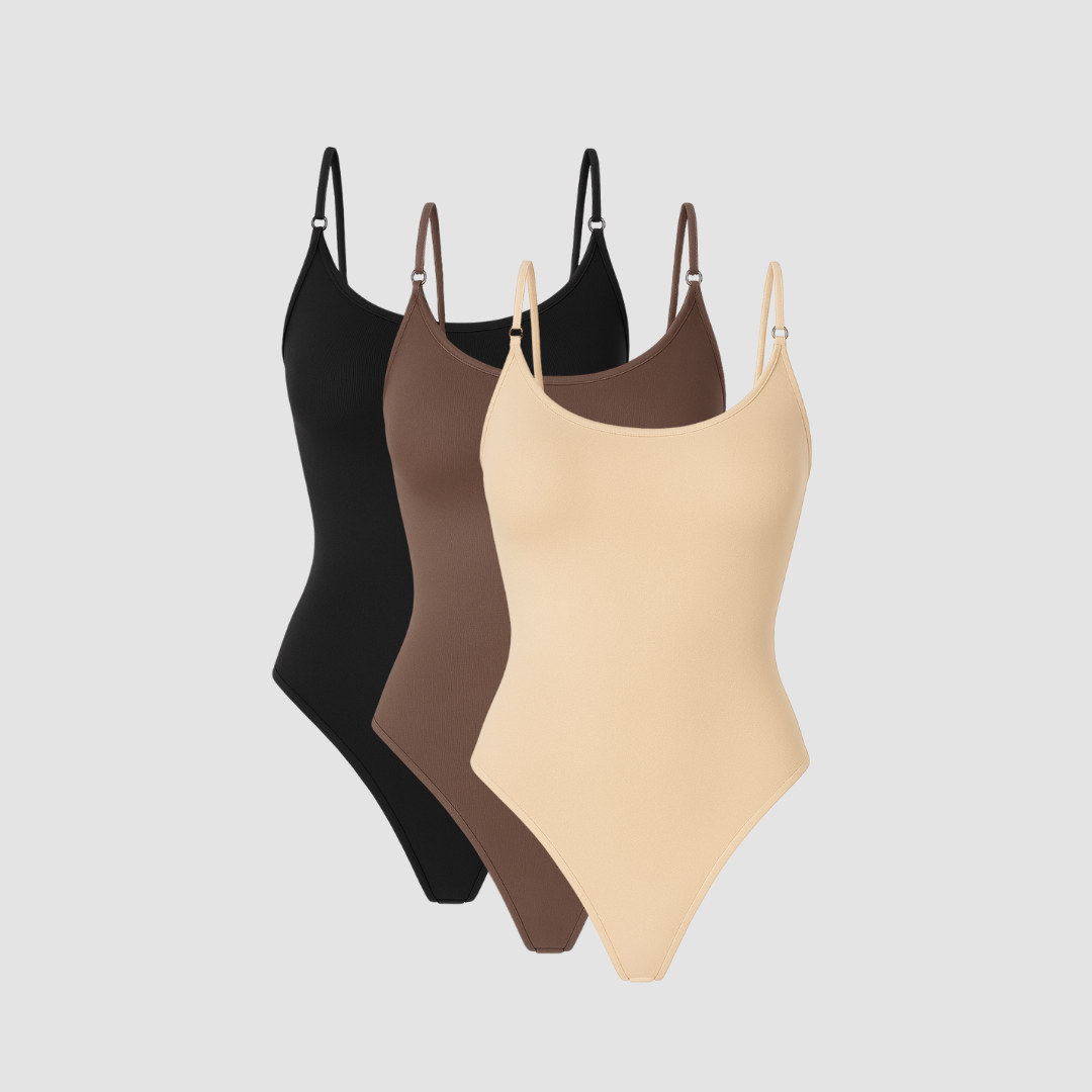 Shapewear - Luxus-Bodysuit 3er-Pack